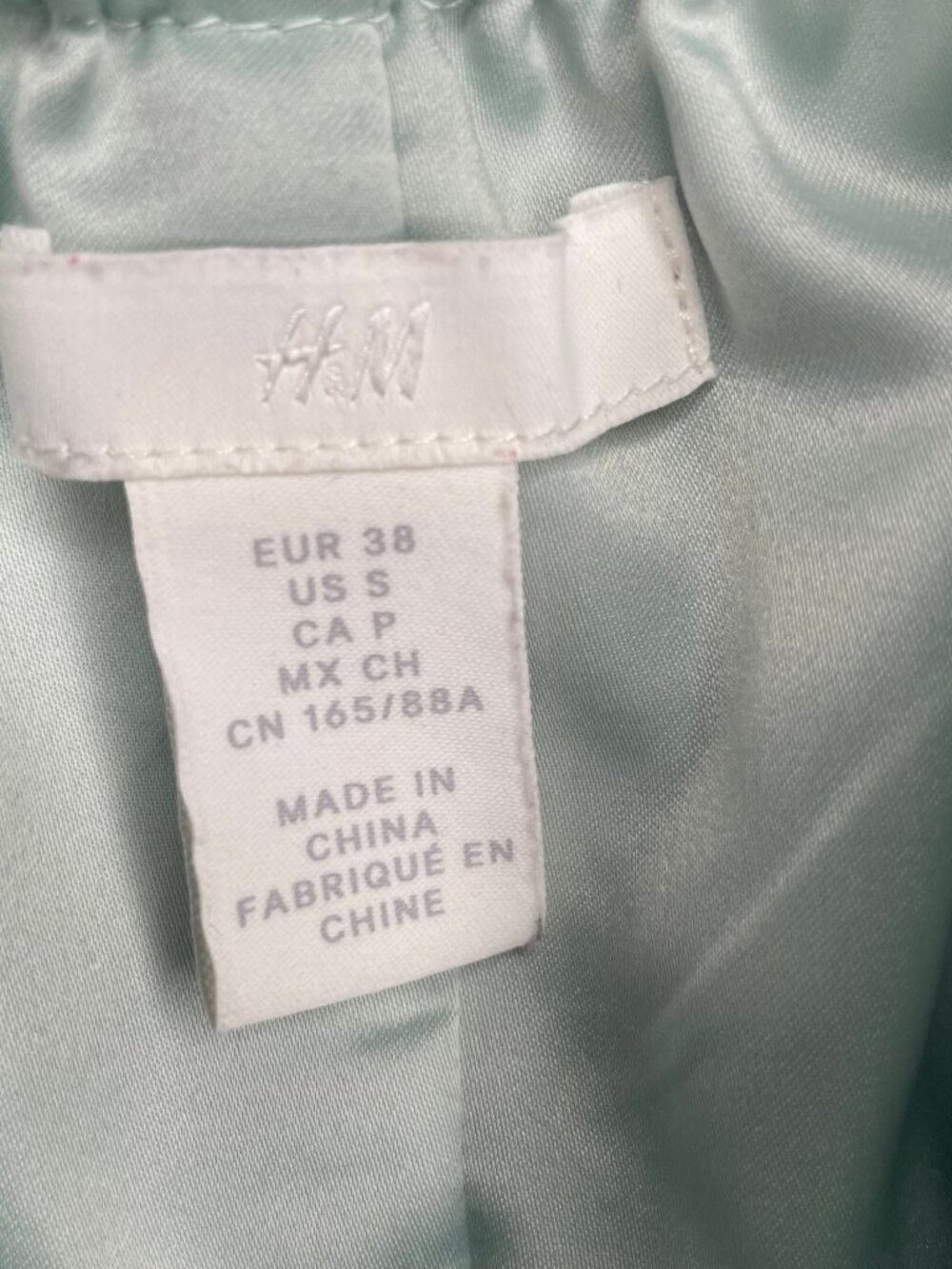 H&M Sage Green Lyocell Halter Maxi Dress Open Back Side Slit Clean Girl Size S - Picture 14 of 16